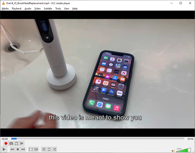 Clipchamp Play Video with Captions